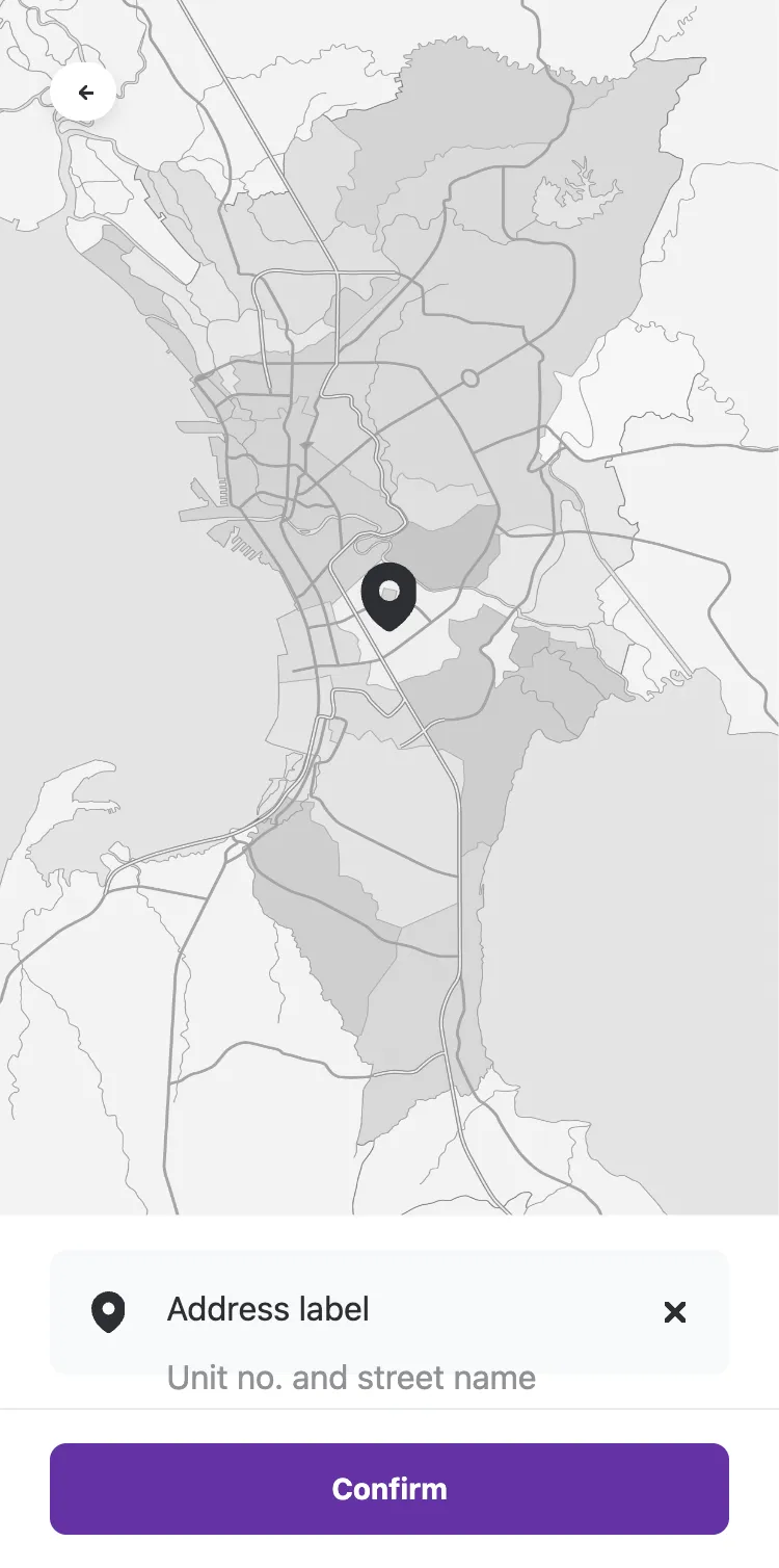 Dropping a pin at the nearest known point on the map